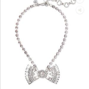 Crystal Bow tie necklace